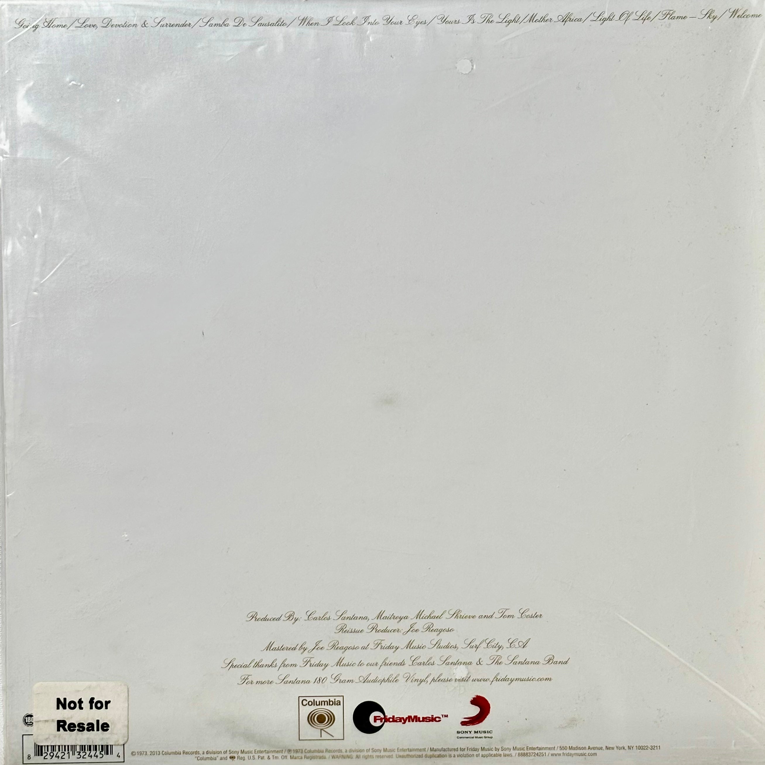 Santana / Welcome (12" vinyl LP, 2013 Ltd. Ed. Remaster Reissue, 180g)