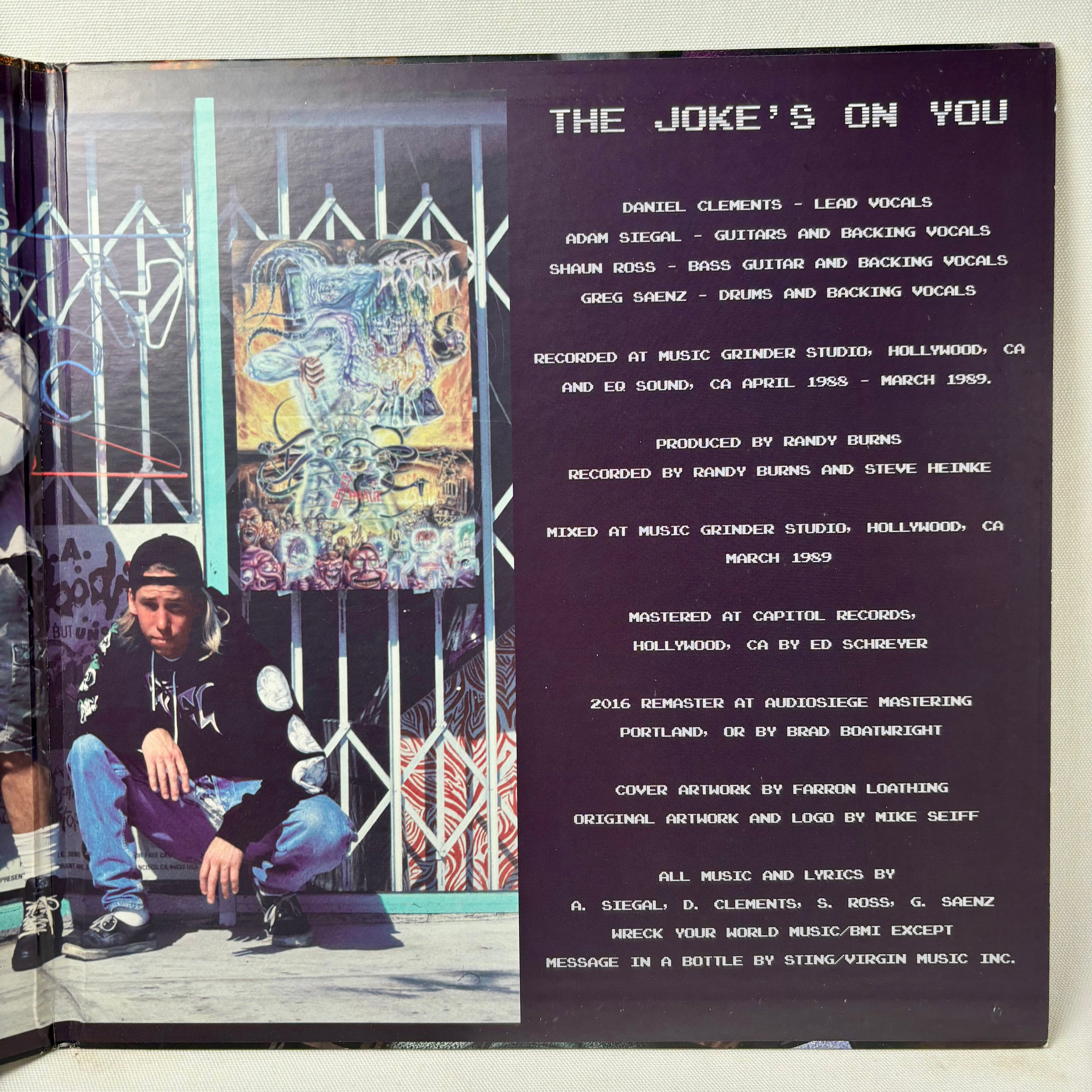Excel / The Joke's on You (12" vinyl LP, 2016 Reissue, Used, EX condition)