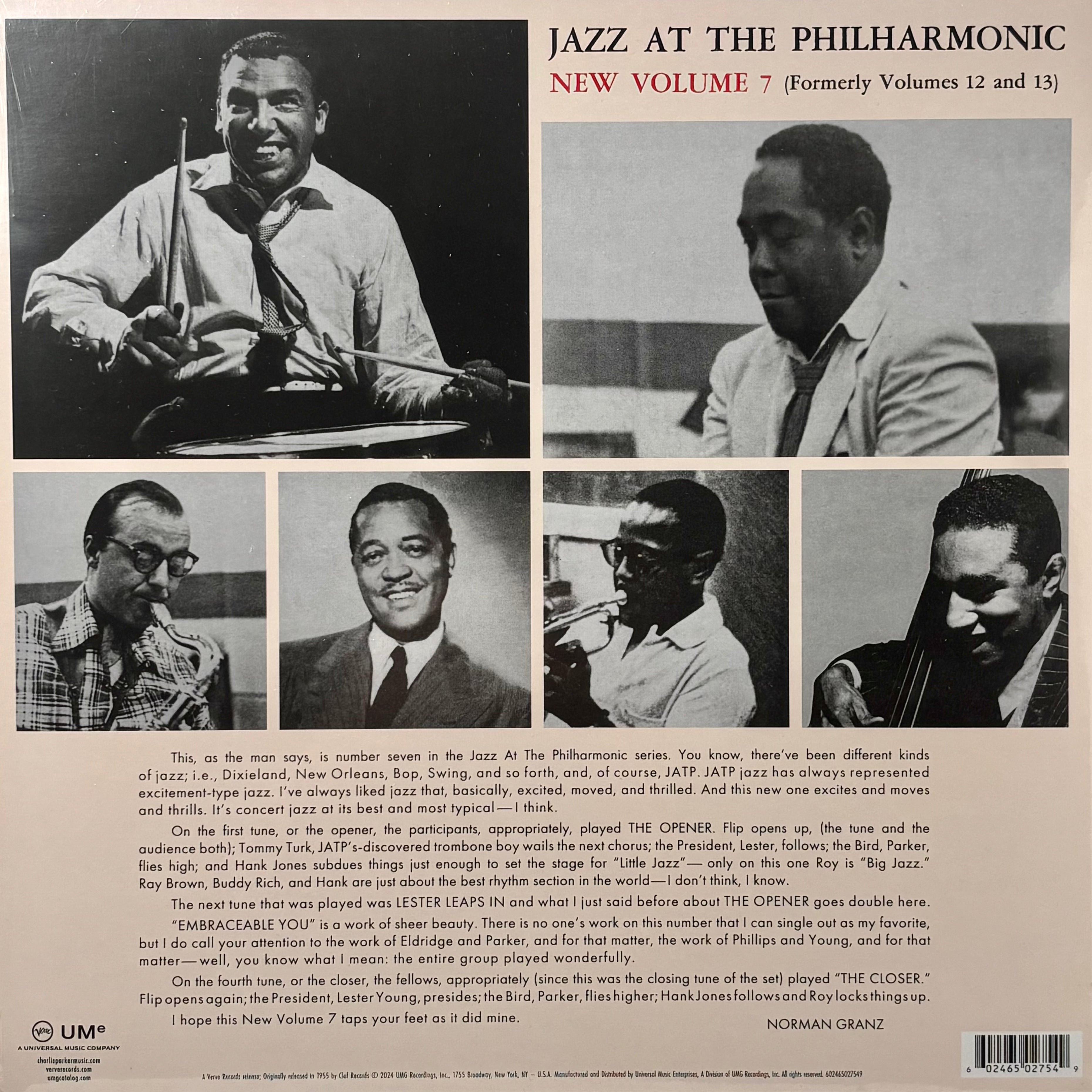 Jazz at the Philharmonic: New Vol. 7 / Norman Granz (12" Yellow vinyl LP, 2024 Limited Edition RSD)