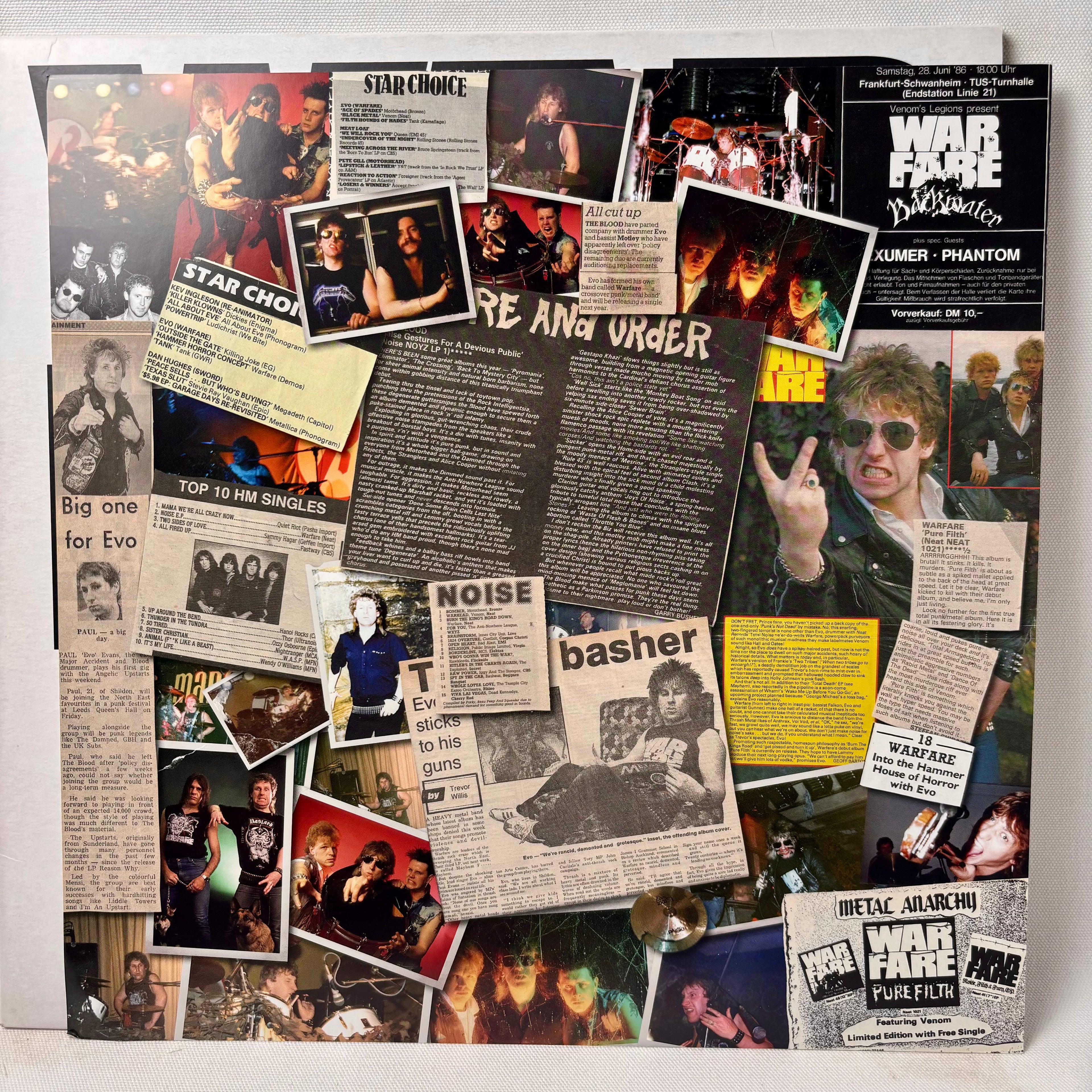 Warfare / Noise Noise Noise: The Lost Demos (12" Red vinyl LP, 2015 Ltd. Ed., Used, EX condition)