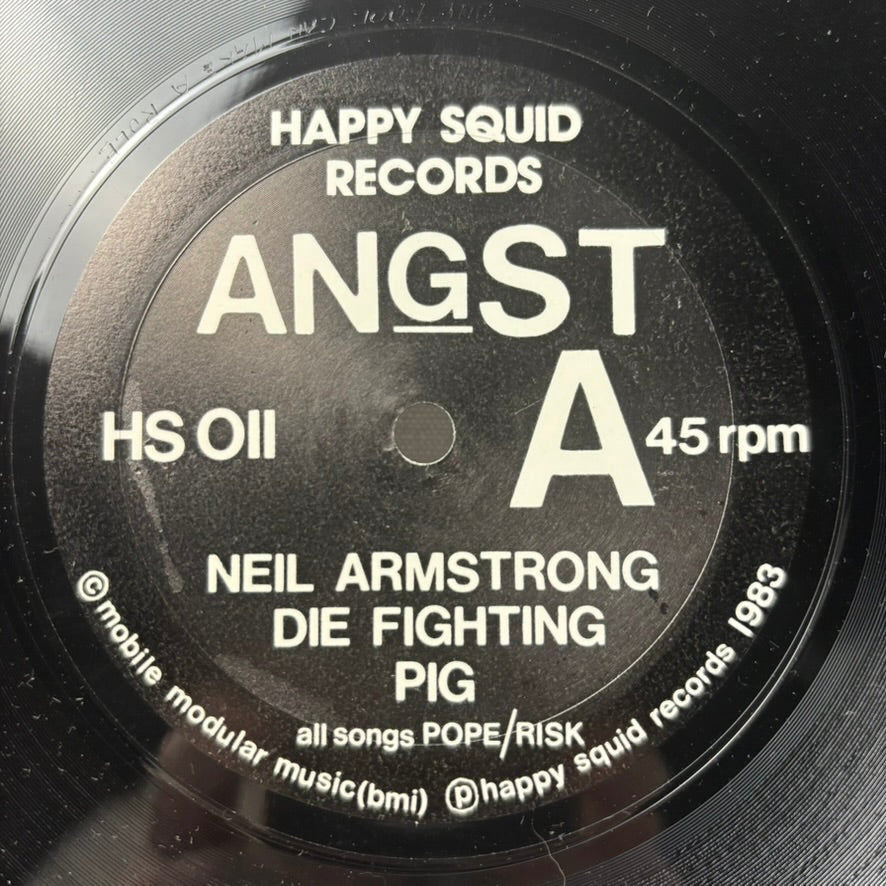 Angst / Angst EP (12" vinyl EP, 45 RPM, 1983, Used, NM condition)