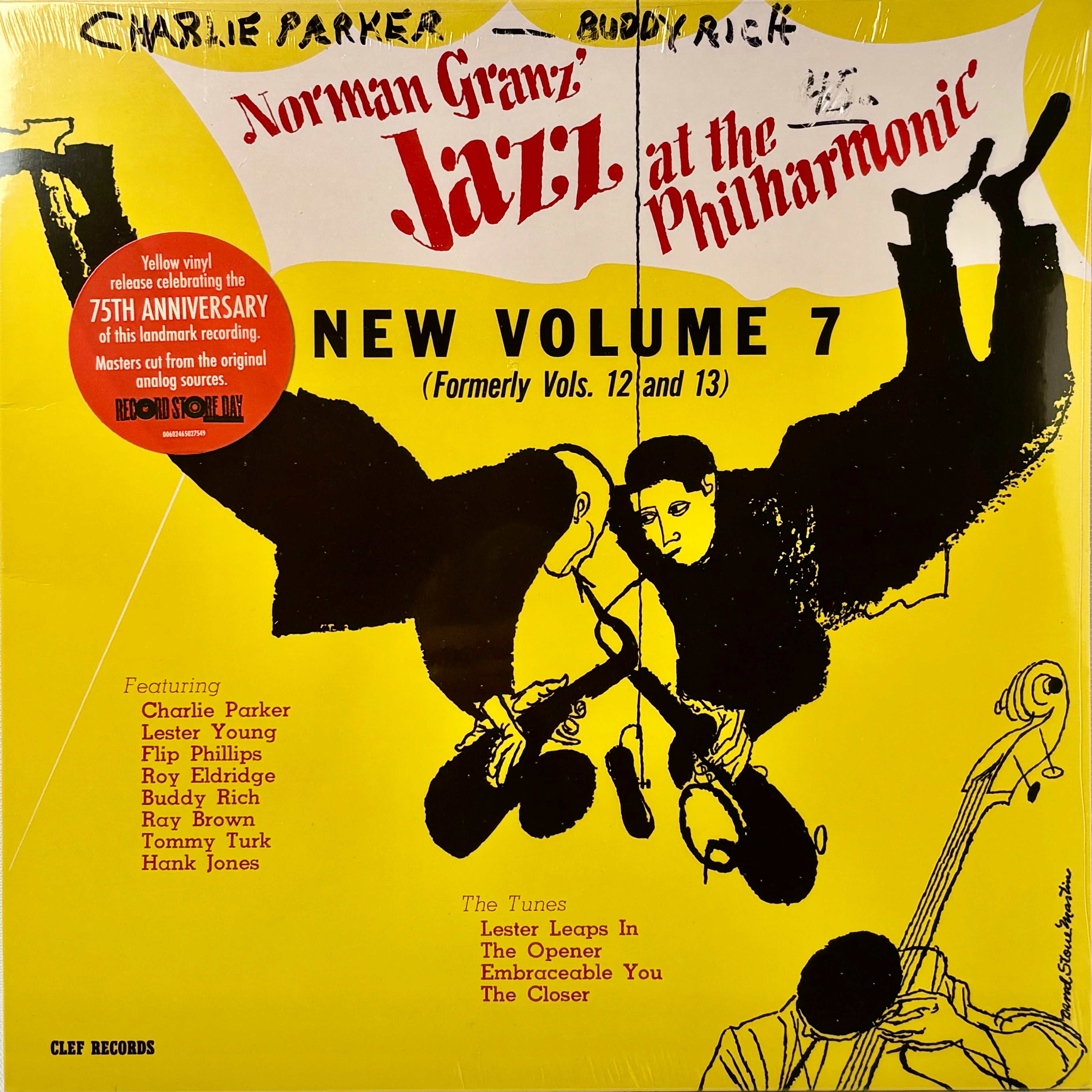Jazz at the Philharmonic: New Vol. 7 / Norman Granz (12" Yellow vinyl LP, 2024 Limited Edition RSD)