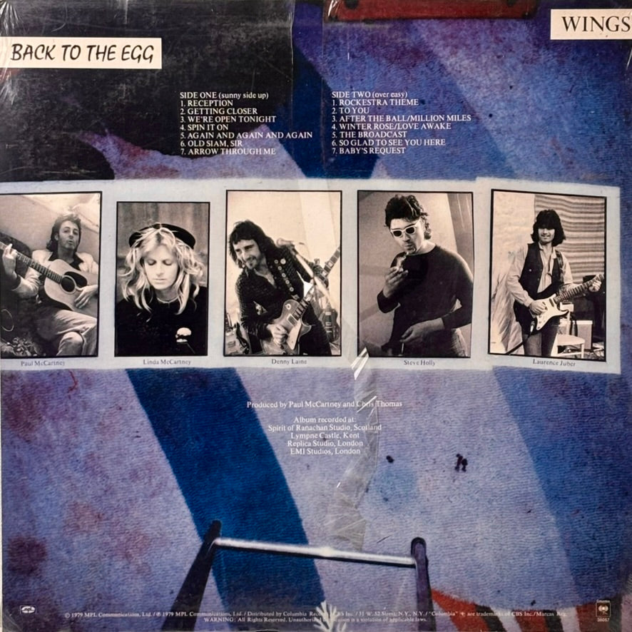 Wings / Back to the Egg (12" vinyl LP, sealed NOS w/Hype Sticker)